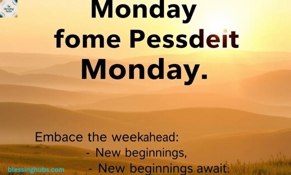 50+ Good Morning Monday Blessings, Images and Quotes