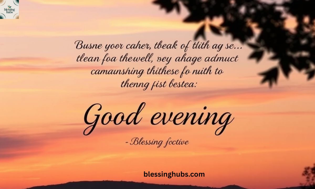 80 Beautiful Good Evening Blessings Images and Quotes