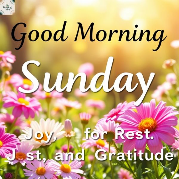 Good Morning Sunday Messages for Joy, Rest, and Gratitude