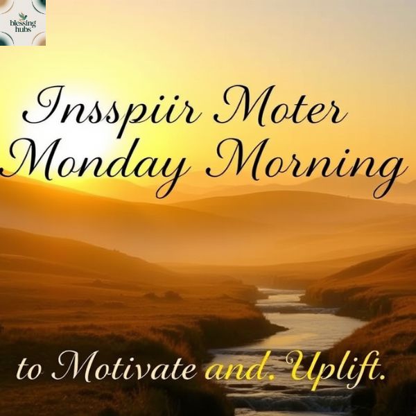 Inspirational Monday Morning Blessings to Motivate and Uplift