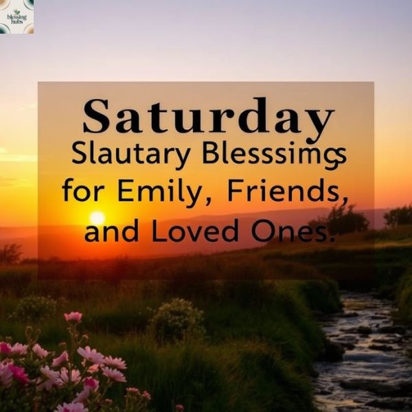 Saturday Blessings for Family, Friends, and Loved Ones