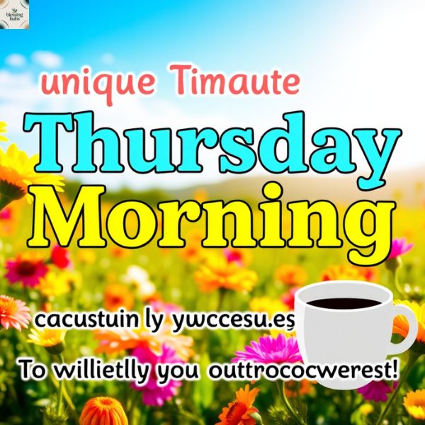 Unique Thursday Morning Greetings for Family and Coworkers