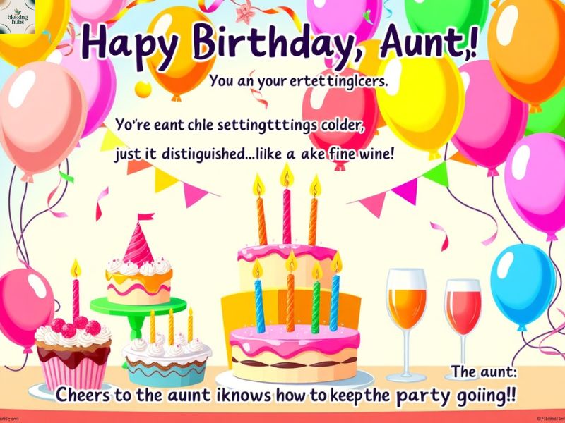 2. Funny and Playful Happy Birthday Messages for Your Favorite Aunt
