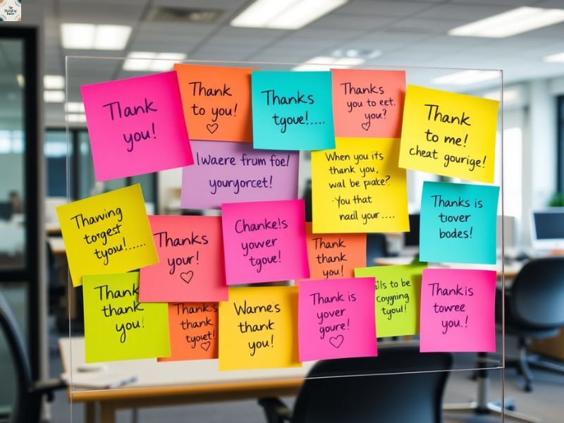 2️⃣ Heartfelt Thank You Messages for Coworkers at Work 💌