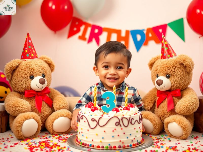 4. 🧸 Birthday Wishes from Parents to Their 3-Year-Old Son