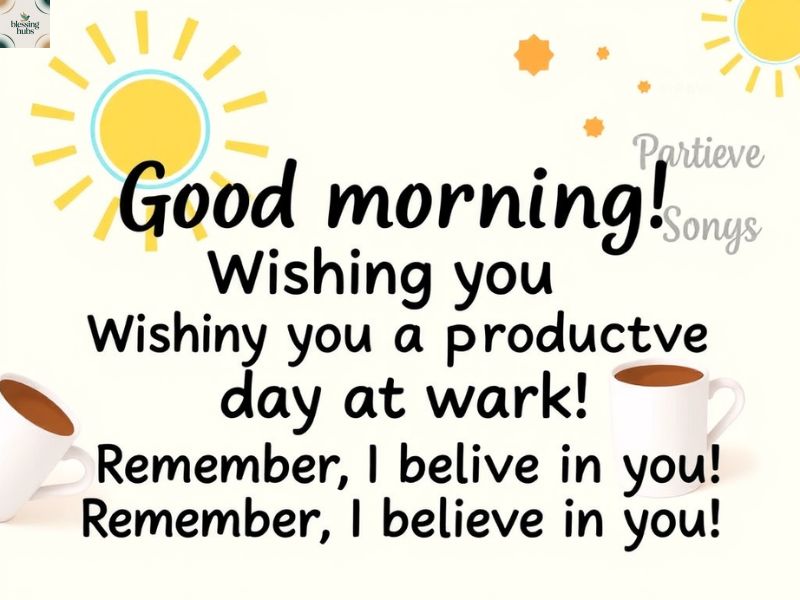 6. Positive Good Morning Work Texts for Your Partner or Spouse