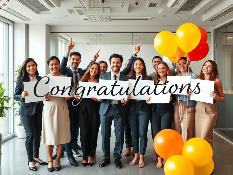 6. Professional Congratulations on Promotion Messages from HR 💼