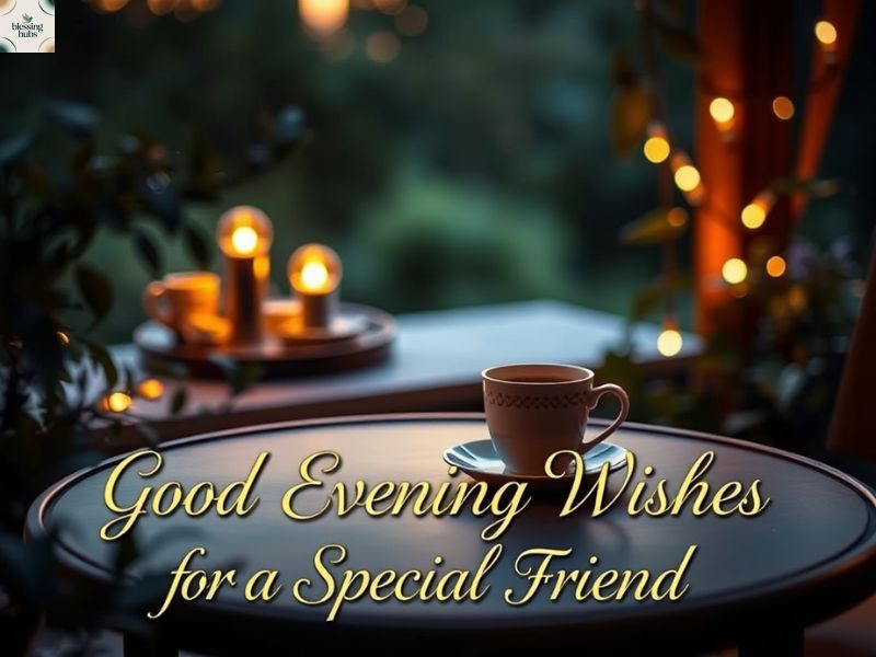 8. Good Evening Wishes for a Special Friend