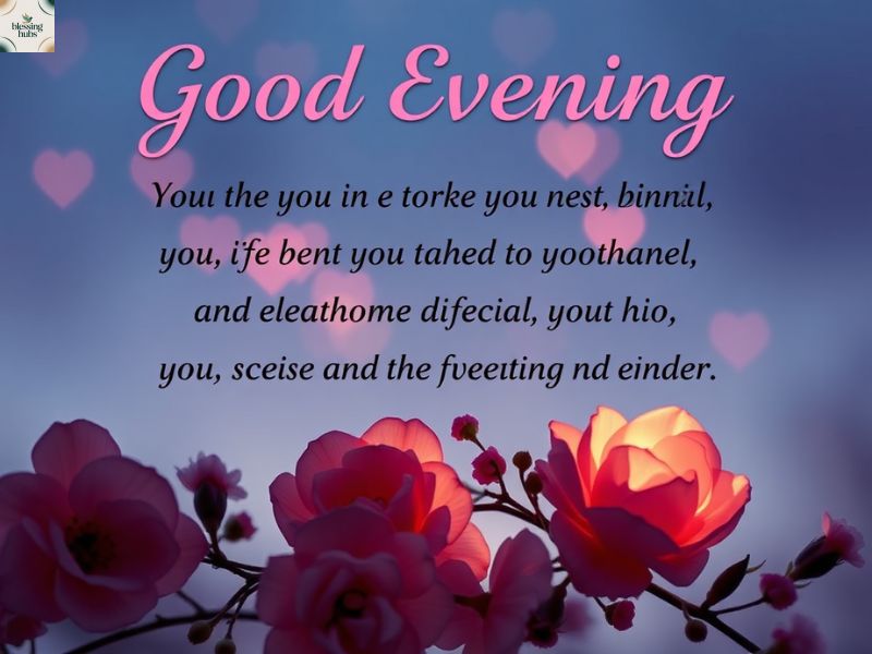 Emotional Good Evening Messages to Make Her Feel Special