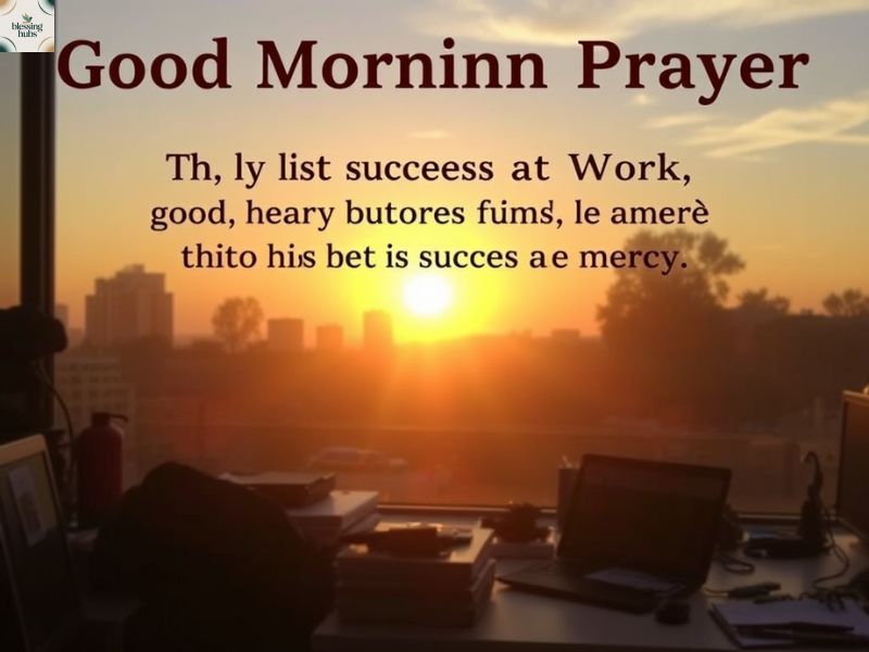Good Morning Prayer for His Success at Work