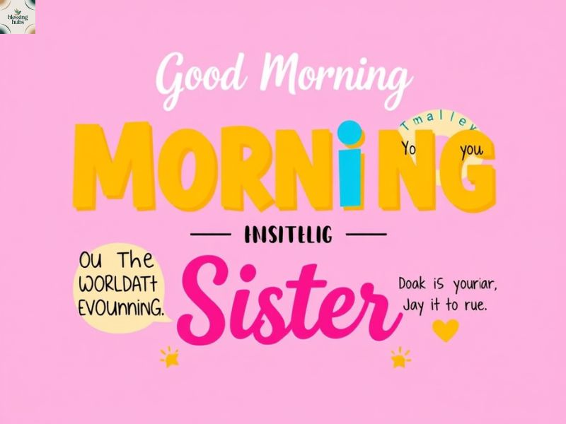 Inspirational Good Morning Messages for Your Sister