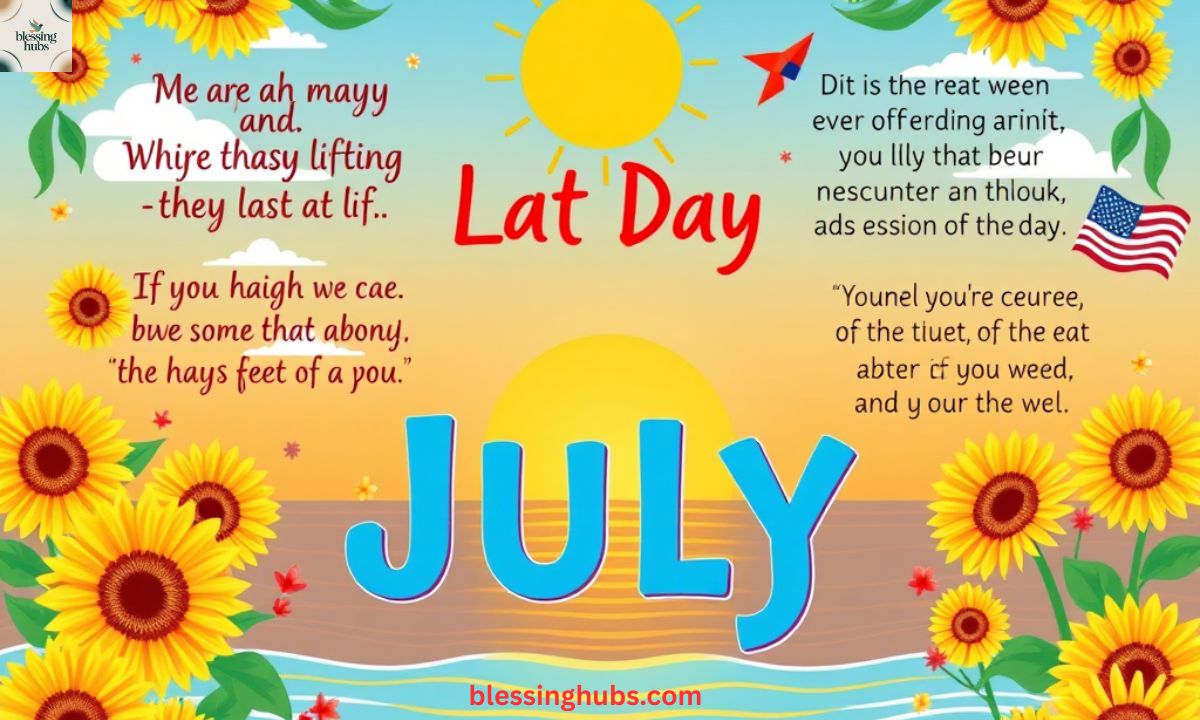 Last Day of July Quotes 50+ Messages & Captions