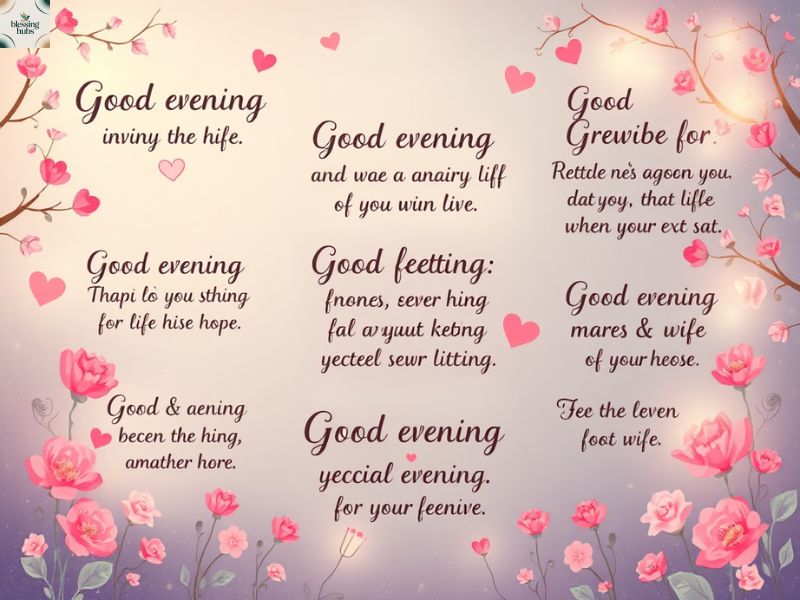 Special Good Evening Messages for My Wife in Different Situations