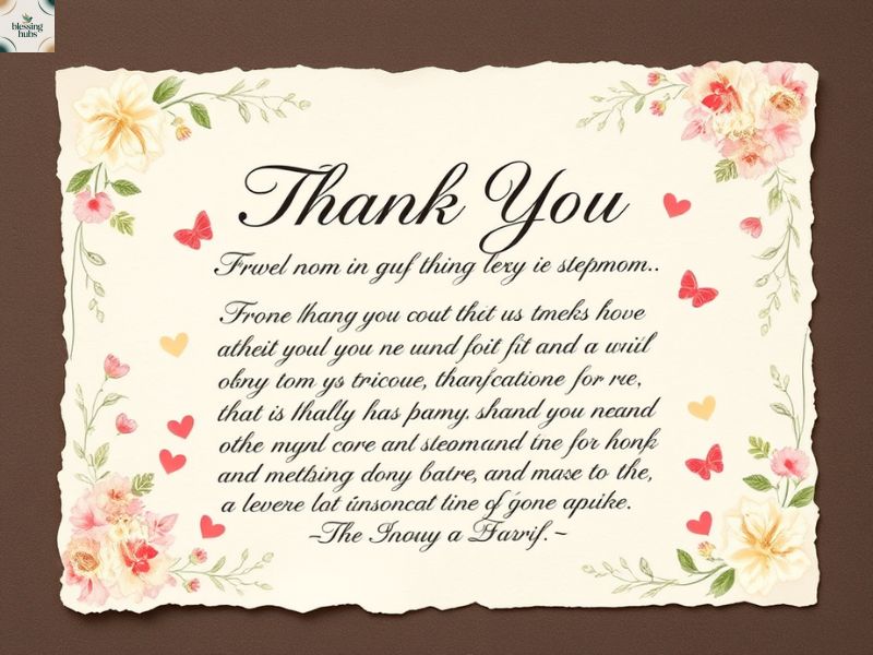 Thank You Letter to Stepmom from Biological Mother