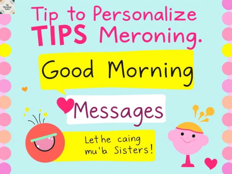 Tips to Personalize Good Morning Messages for Sister