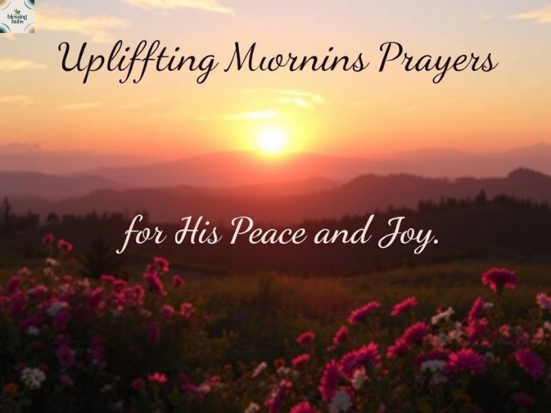 Uplifting Morning Prayers for His Peace and Joy