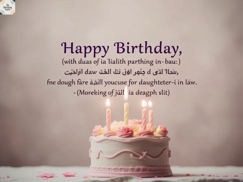 🕌 Islamic Birthday Wishes for Daughter-in-Law with Duas